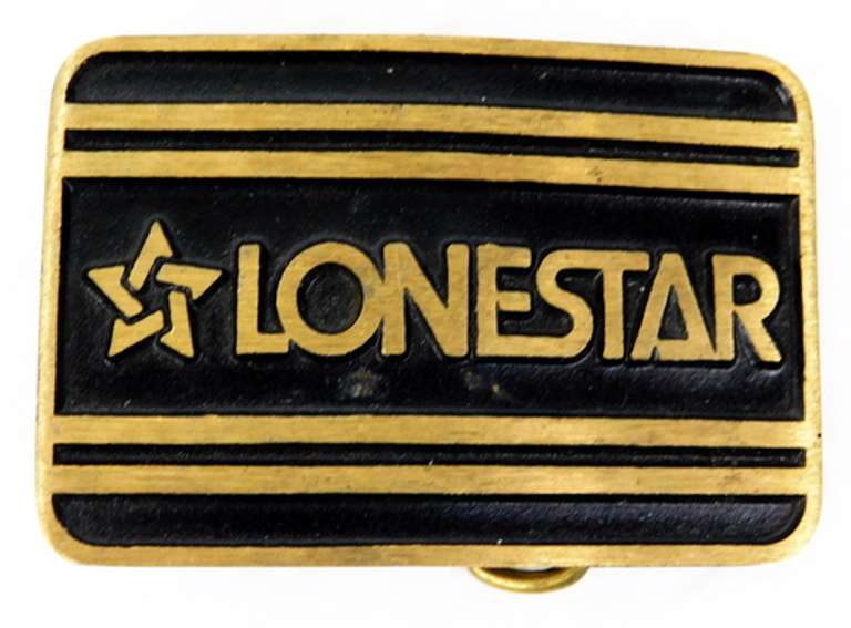 Lonestar Solid Brass Belt Buckle