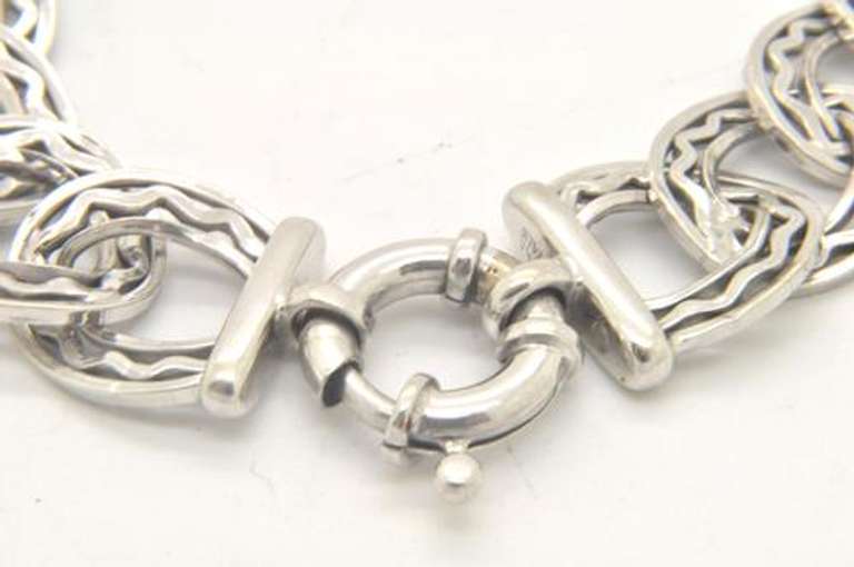 14 KT WHITE GOLD LADIES BRACELET