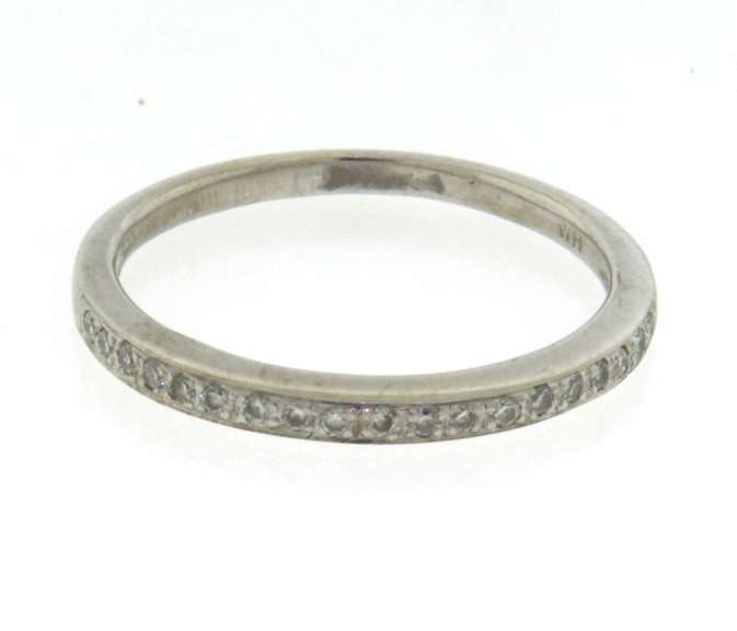 Elegant White Gold Diamond Band