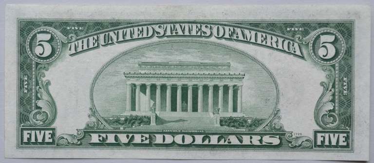 Choice Near Unc 1934 D Lime Green $ 5 Richmond FR Note