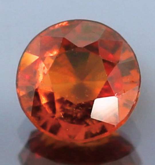 Fiery 3.54ct top color Hessonite Garnet solitaire