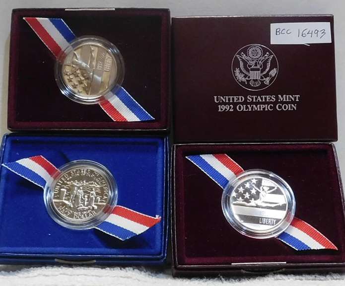 3 ea Commemorative Halves: 1986 and Two 1992