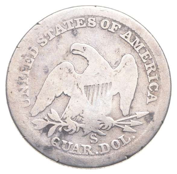 1858-S Seated Liberty Quarter
