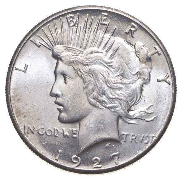 1927 Peace Silver Dollar