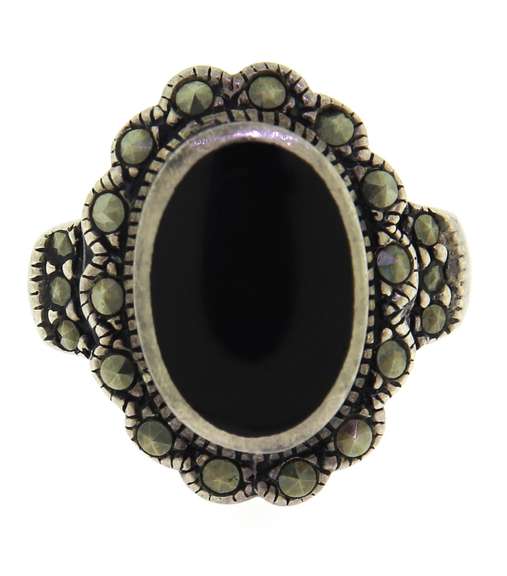 Sterling Silver Black Onyx Ring