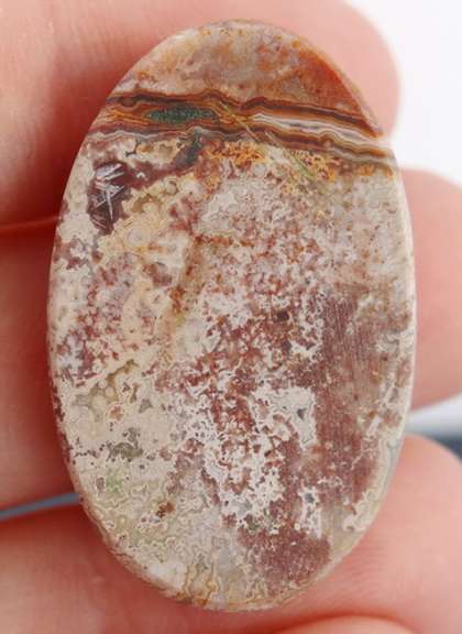 Highly figurative 41.65ct crazy lace Agate