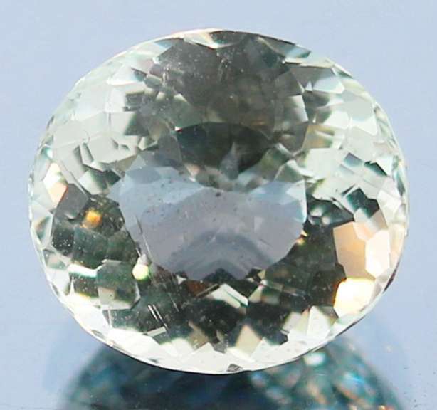 High fire 5.37ct platinum blue Aquamarine