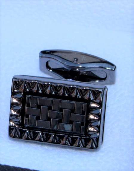 Handsome Pair Jeweled Style Cufflinks By Carelli