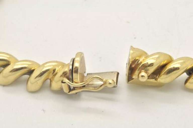 LADIES ITALIAN 14 KT GOLD SAN MARCO BRACELET