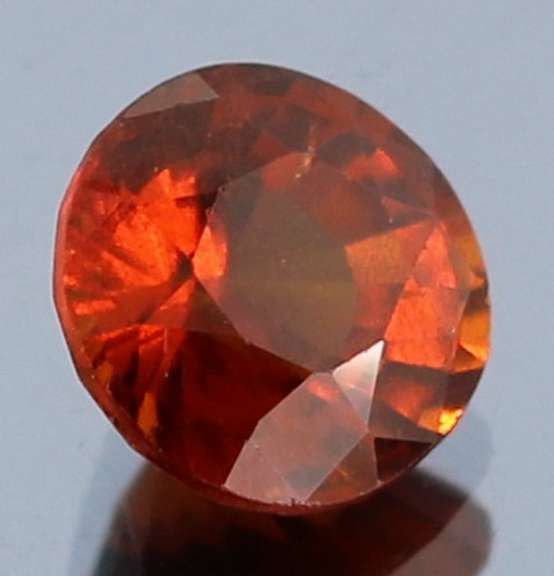 Fiery 4.46ct top color Hessonite Garnet solitaire