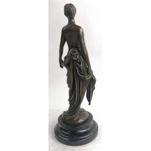 NUDE GIRL BRONZE SCULPTURE