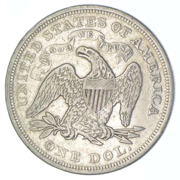 1872 Seated Liberty Silver Dollar