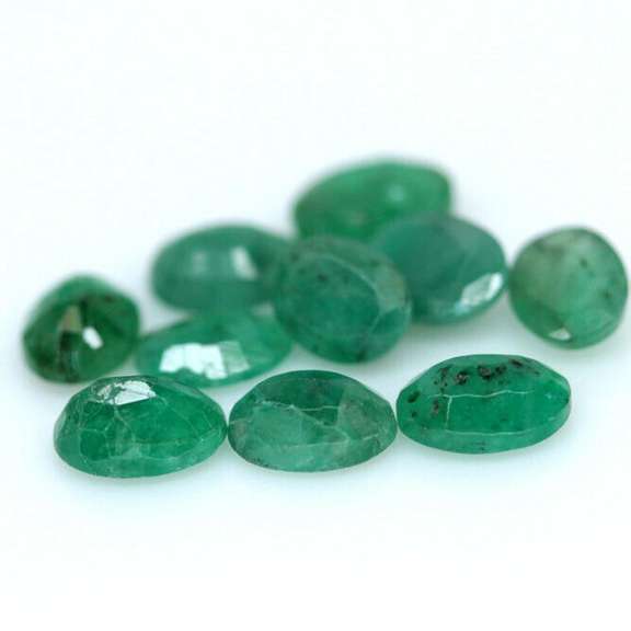 Large 6.79ct 11 piece Zambian Emerald parcel