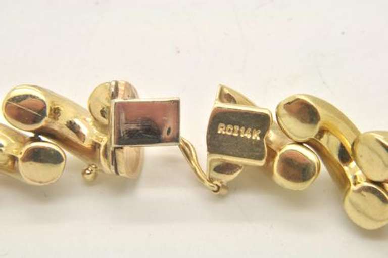 LADIES 14 KT YELLOW GOLD SAN MARCO NECKLACE