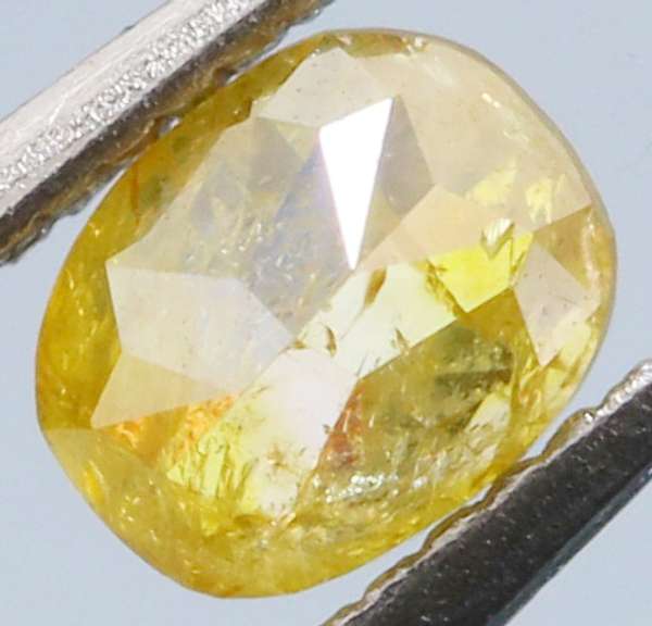 Rare .26ct oval cut yellow Diamond
