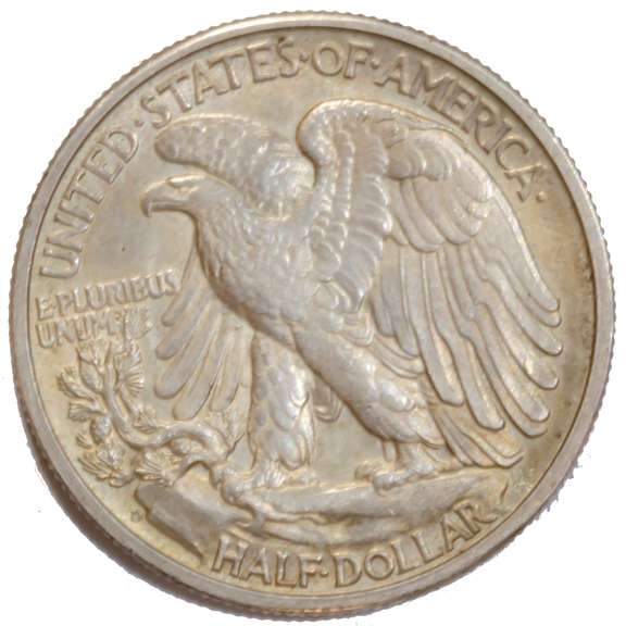 1941 D Gem BU Walkng Liberty Half.
