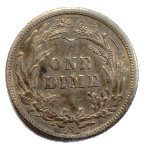 1905 S Near Unc Barber Dime
