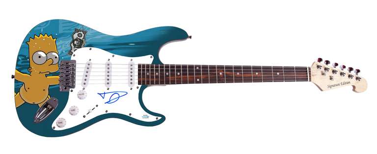 Nirvana Dave Grohl Autographed Simpsons Nevermind Album CD Lp Photo Guitar ACOA