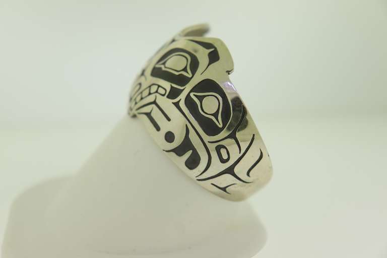 Sterling Silver O.Lonning Mag Art Northwest Cuff