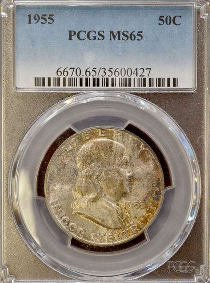 1955 MS65 50c PCGS