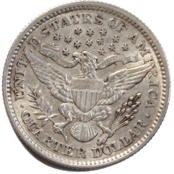 1892 Very Very Near Unc 1892 Barber Quarter