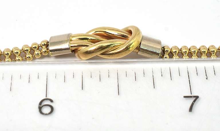 Unique Knot Design Bracelet, 14kt