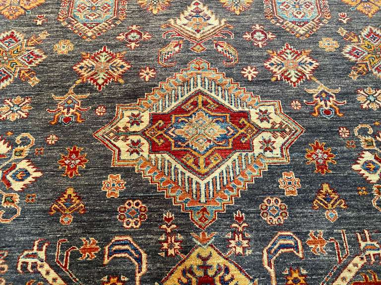 EXQUISITE FINE SUPER KAZAK RUG 9x13