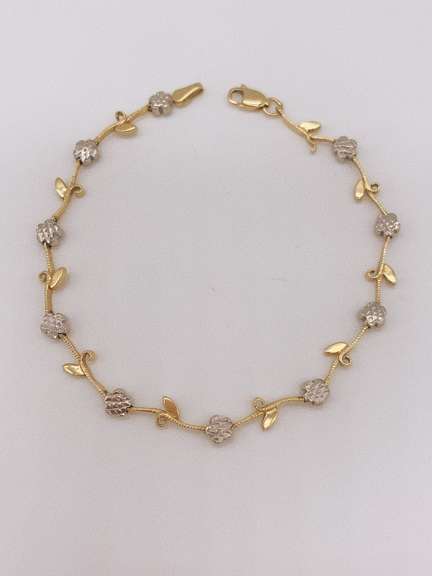 14kt Solid Yellow Gold Bracelet
