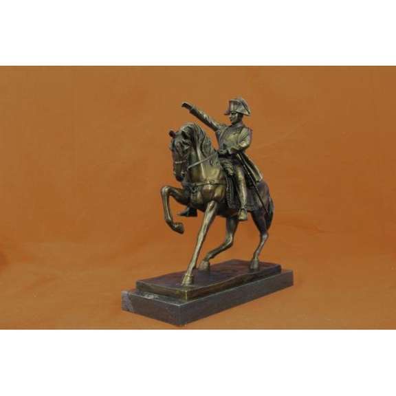 Bronze Sculpture of Napoleon Bonaparte Riding Horse Figure