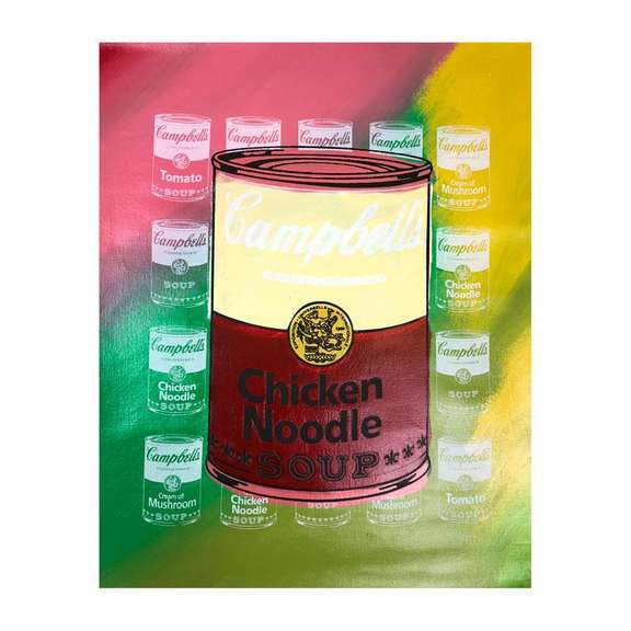 Campbells Soup Can by Steve Kaufman (1960-2010)