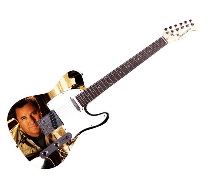 Vince Gill Autographed Signed Live Studio Microphone Photo Guitar ACOA