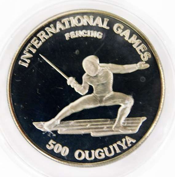 1984 International Games Fencing Coin