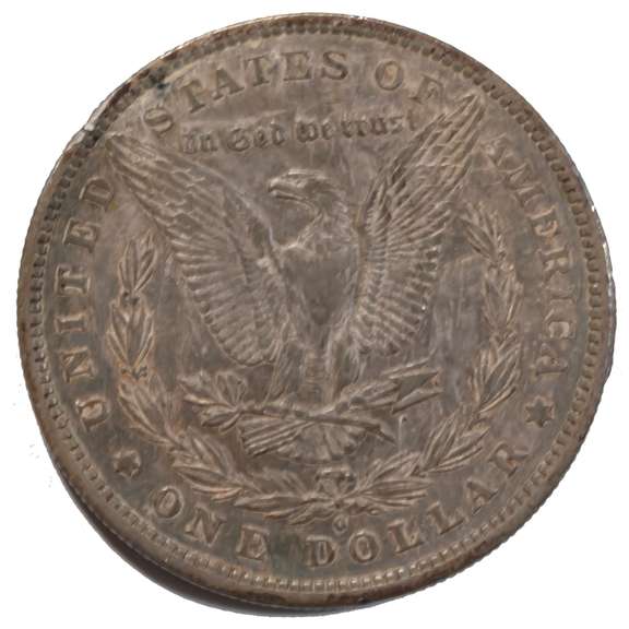 1880 O Toned Near Unc Morgan Dollar