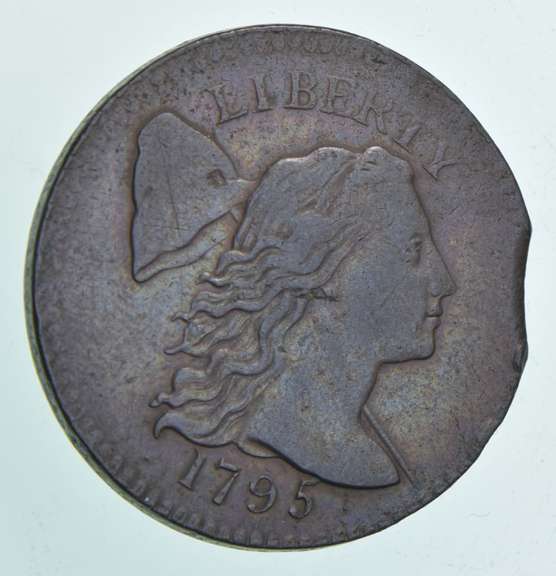 1795 Liberty Cap Large Cent - Clipped Planchet