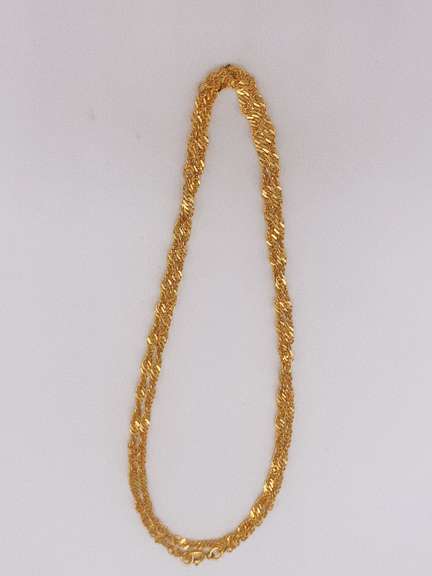 Stunning 22kt Solid Yellow Gold Chain Necklace