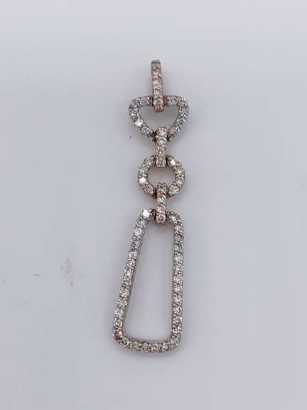14kt White Gold & Diamond Pendant