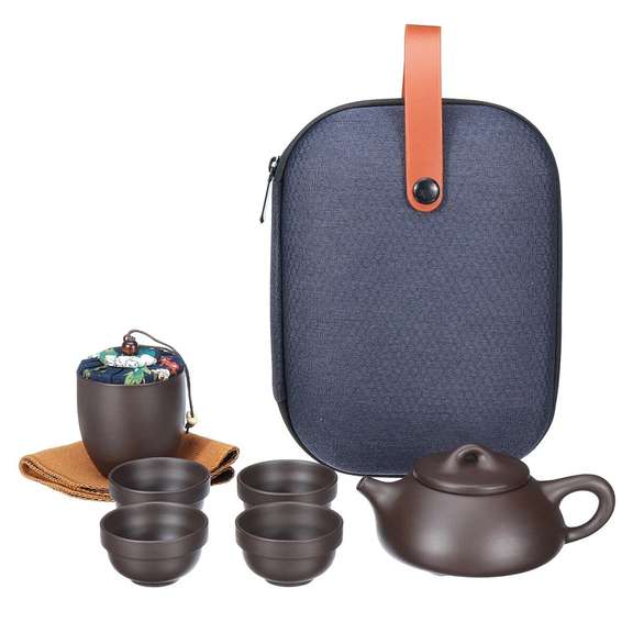 8pcs Travel Teapot Tea Set