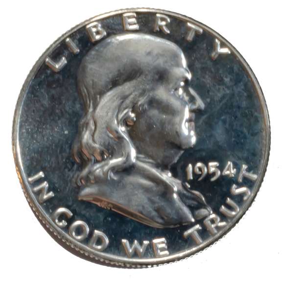 Choice Proof 1954 Franklin Half Dollar