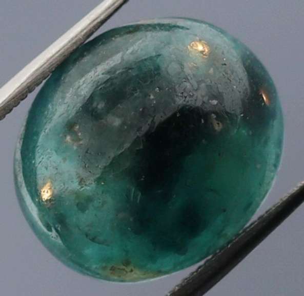 Forest green 9.52ct Grandidierite cabochon