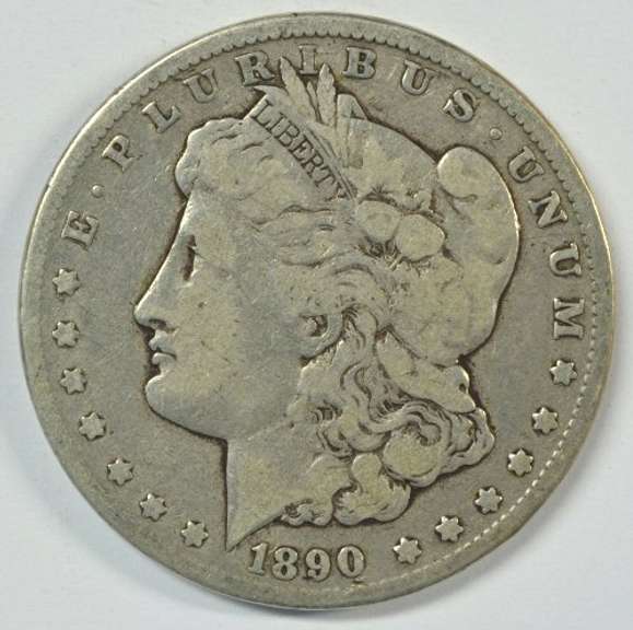 Scarce key date 1890-CC Morgan Silver Dollar