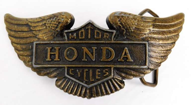 Vintage Honda Motorcycles Belt Buckle