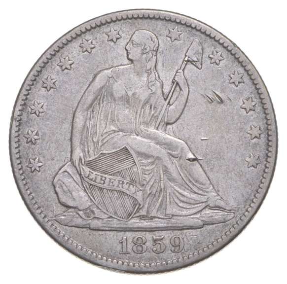 1859-O Seated Liberty Half Dollar