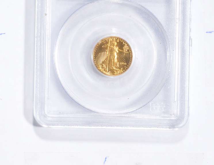 MS69 1999-W $5 American Gold Eagle 1/10 Oz Fine Gold - Error - PCGS