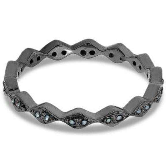 AWESOME 0.21 CARAT TW BLUE STERLING SILVER