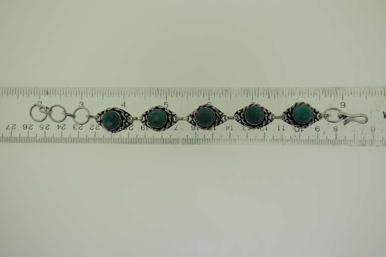 Silver-Tone Quartz Gemstone Bracelet