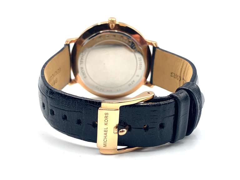 Michael Kors Pyper Gold-Tone and Leather Watch