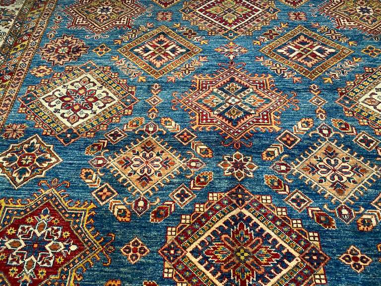 STUNNING FINE SUPER KAZAK RUG 8.3x10.9