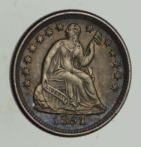 1851-O Seated Liberty Half Dime - Sharp