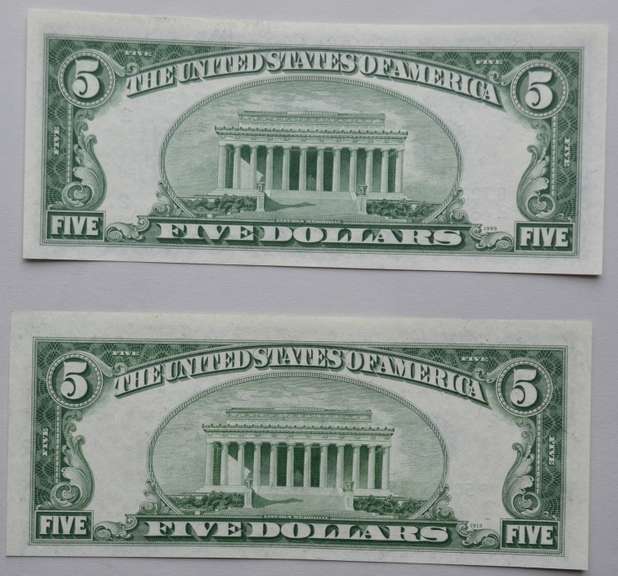 2 1950 CH CU $ 5 FR Notes