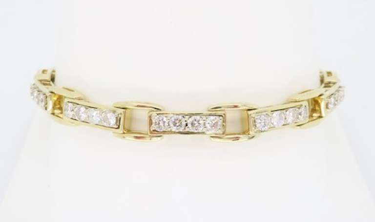 3.02ctw Diamond Link Bracelet